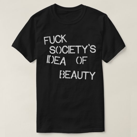 社会アイディア美しい Tシャツ (デザイン正面)