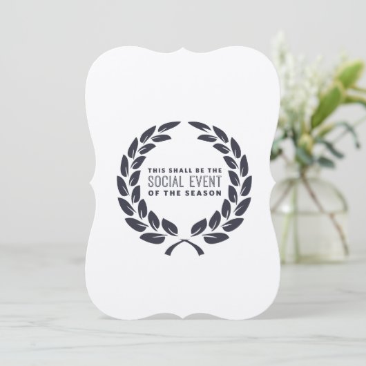 社会イベントパーティの招待状 招待状 (スタンド正面)