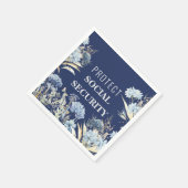 社会エレガント保護保障アンチトランプ スタンダードカクテルナプキン (角)