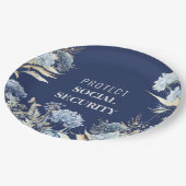 社会エレガント保護保障アンチトランプ ペーパープレート (アングル)