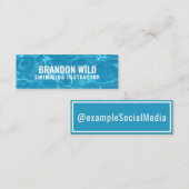 社会パーソナライズされたメディア「水の波紋」 スキニー名刺 (正面/裏面)