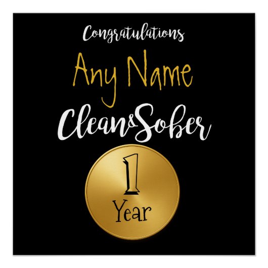 社会パーソナライズされた記念誕生日ポスター ポスター (正面)