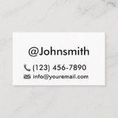 社会ミニマルネットワークQRコード最小化主義 名刺 (正面)