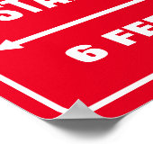 社会不安のサインカスタムコロナウイルスポスター ポスター (角)