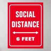 社会不安のサインカスタムコロナウイルスポスター ポスター (正面)