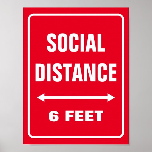 社会不安のサインカスタムコロナウイルスポスター ポスター (正面)