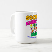 社会不安クラブ コーヒーマグカップ (正面左)