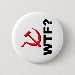 社会主義か。 WTFか。 缶バッジ