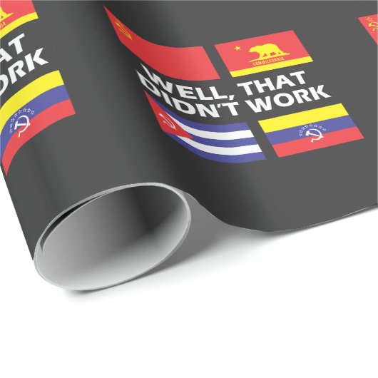 社会主義が社会主義共産主義に働かないアンチ ラッピングペーパー (ロールコーナー)