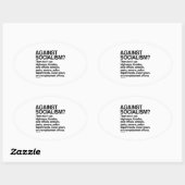 社会主義に反対し、これらを使用しない 楕円形シール (シート)