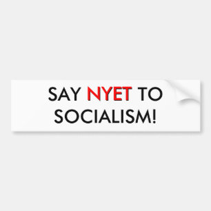 社会主義にNYETを言って下さい! 、NYET バンパーステッカー