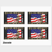 社会主義のために戦った退役軍人に会ったことがない! 長方形シール (シート)