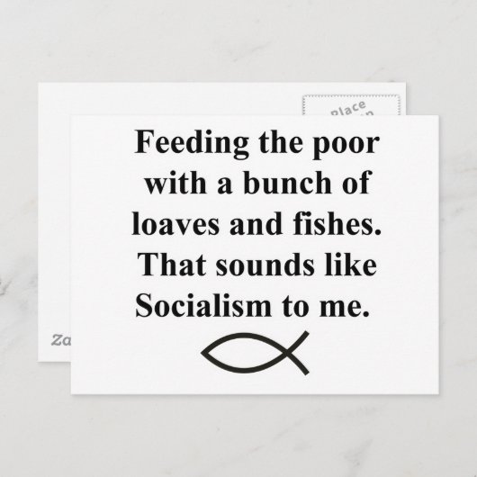 社会主義のパン ポストカード (正面/裏面)