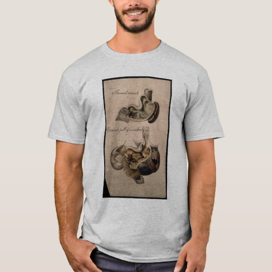 社会主義の十分の胃 Tシャツ (正面)