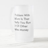 社会主義の問題 フロストグラスビールジョッキ (正面左)