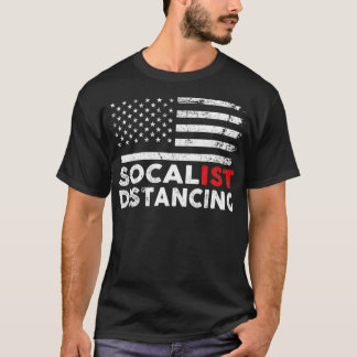 社会主義の社会主義のおもしろいアンチ分配を行う Tシャツ