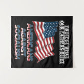 社会主義の自由資本主義に反対 タペストリー (正面(横))