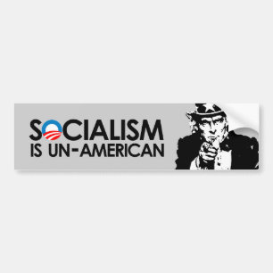 社会主義はアメリカ的でないです バンパーステッカー