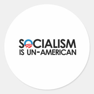 社会主義はアメリカ的でないです ラウンドシール