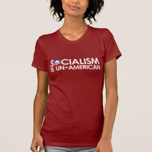 社会主義はアメリカ的でないです Tシャツ
