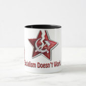 社会主義はマグを働かせません マグカップ (中央)