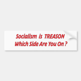 社会主義は反逆主義だ バンパーステッカー