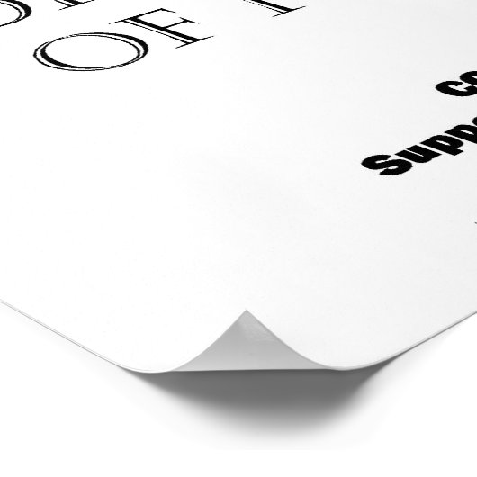 社会主義は通用しない ポスター (角)