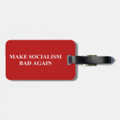 社会主義を再び悪くする ラゲッジタグ (裏面横)