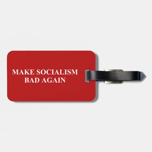 社会主義を再び悪くする ラゲッジタグ (裏面横)