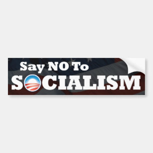 社会主義を拒否して下さい バンパーステッカー