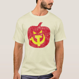 社会主義ハロウィーンのカボチャのちょうちん Tシャツ