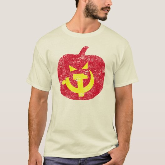 社会主義ハロウィーンのカボチャのちょうちん Tシャツ (正面)