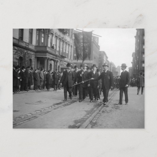 社会主義パレードNYC: 1908年 ポストカード (正面)