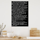 社会主義国…幕人引用文ポスター ポスター (キッチン)