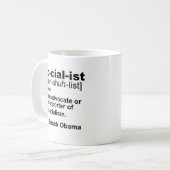 社会主義定義 コーヒーマグカップ (正面左)