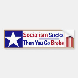 社会主義最低のを破った バンパーステッカー