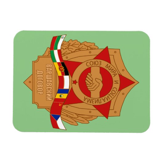 社会主義東ヨーロッパ、ソ連ワルシャワ協定 マグネット (横)