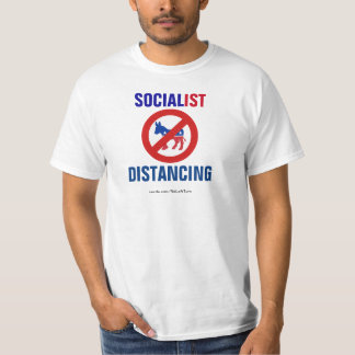 社会主義民主党支持者の懸念はない Tシャツ