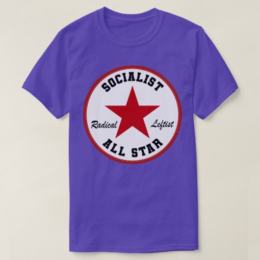 社会主義者オールスター Tシャツ (デザイン正面)