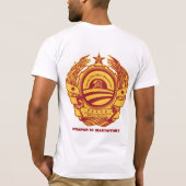 社会主義者: 富のワイシャツの広がり Tシャツ (裏面)