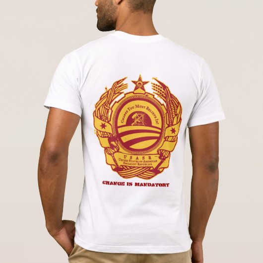 社会主義者: 富のワイシャツの広がり Tシャツ (裏面)