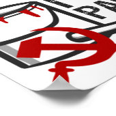 社会主義赤絵を描 ポスター (角)