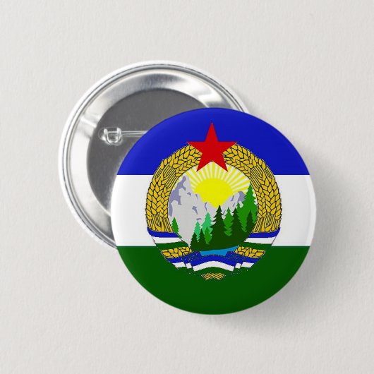 社会主義Cascadiaの旗 缶バッジ (正面&裏面)