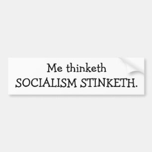 社会主義STINKETH バンパーステッカー
