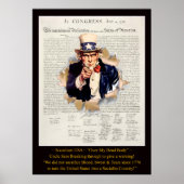 社会主義USA ～私の死んだ体上で"アンクル・サム~*~ ポスター (正面)