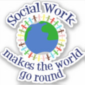 社会事業が世界を動かす引用文 シール (正面)