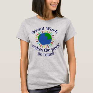 社会事業が世界を動かす Tシャツ