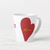 社会事業の強い母インスパイア校 カフェラテマグ (右アングル)