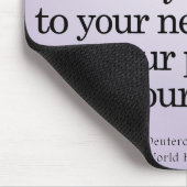 社会事業Deuteronomy 15-11 マウスパッド (コーナー)