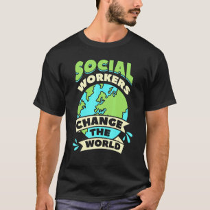 社会人が世界の福祉を変える Tシャツ